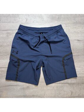 Under Armour Sportstyle Elite Cargo 9.5" Shorts Slate Blue Mens Size XL